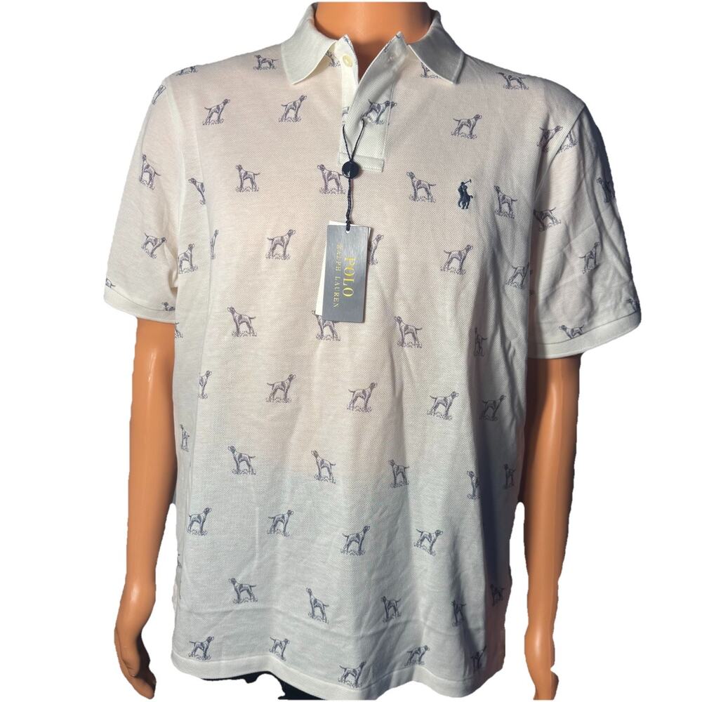 Polo Ralph Lauren Men's L White Polo Shirts MSRP $125